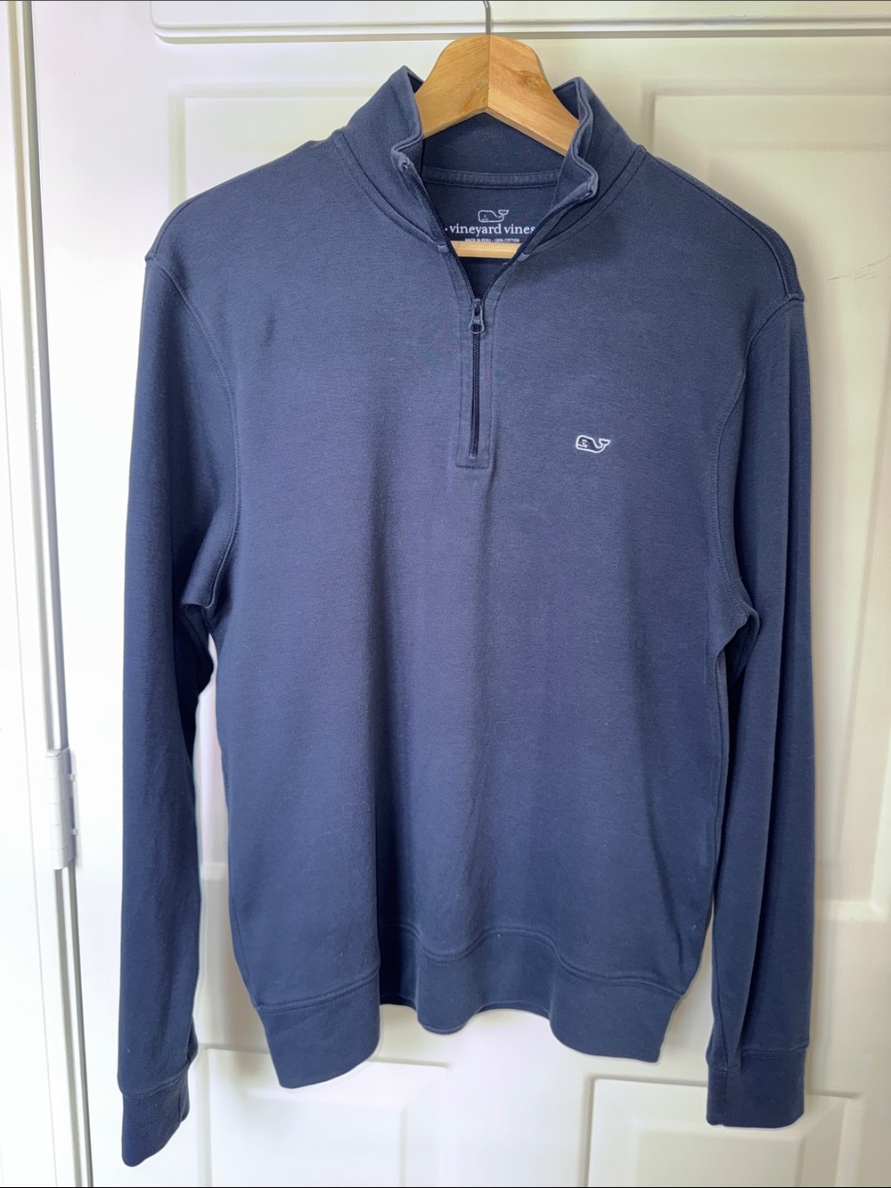 Vineyard Vines Men's Navy Blue Quarter-Zip Pullover Size XS